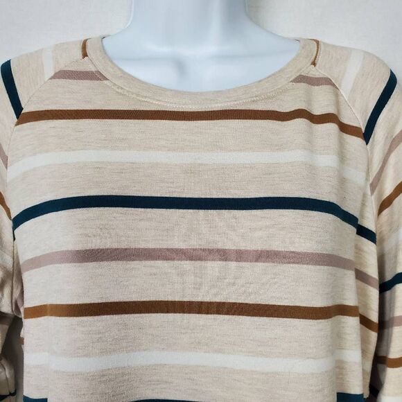 Thread & Supply Striped Long Sleeve Top Small - Picture 2 of 7